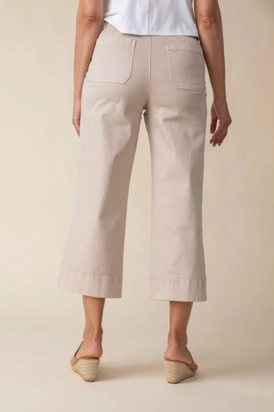 Stretch Wide Leg Crop Pant