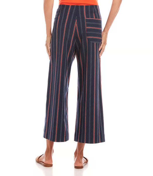 Stripe Crop Wide Leg Pants