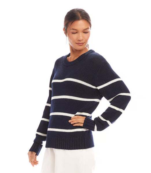 Stripe Crewneck Sweater