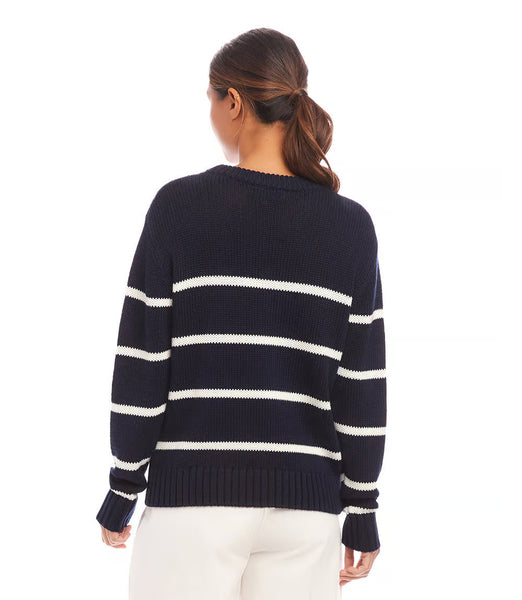 Stripe Crewneck Sweater