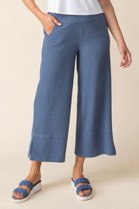 Crinkle Crepe Crop Pant