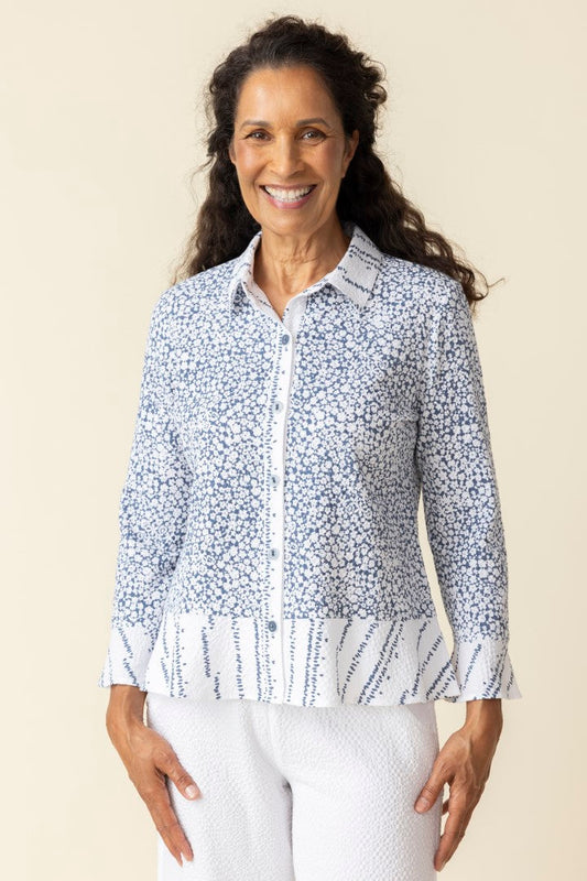 Crinkle Crepe Blouse