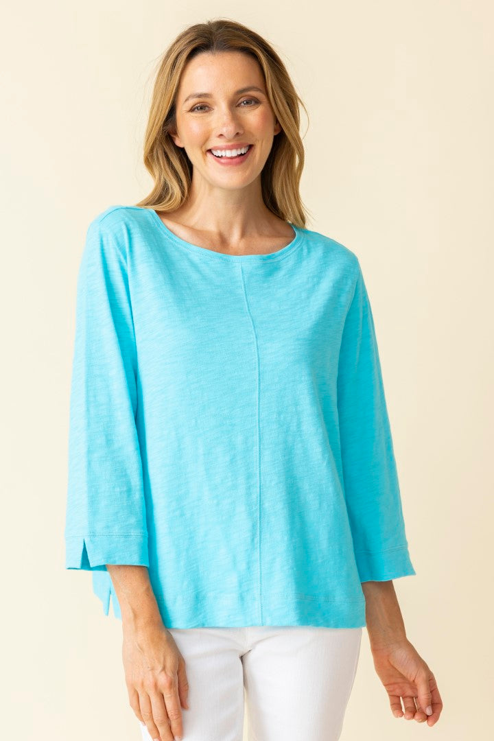 Cotton Boatneck Top