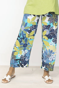 Vintage Mixed Print Flood Pant