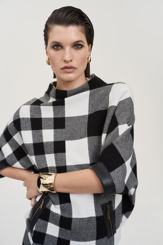 Plaid Jacquard Knit