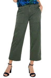 Cargo Crop Wide Leg Pant