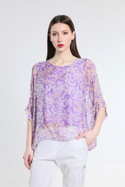 Marjorie Tropic Delight 3/4 Sleeve Slim Kaftan