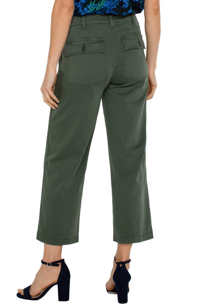 Cargo Crop Wide Leg Pant