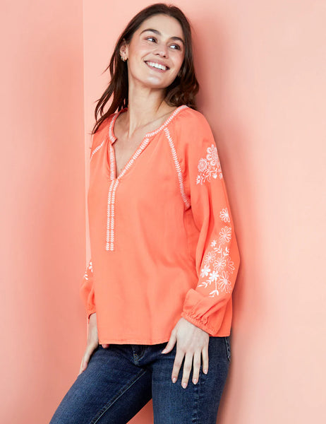 St. Barts Embroidered Blouse