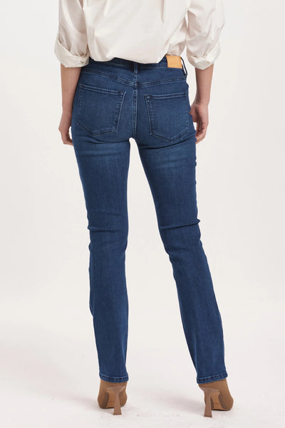 Blaire Mid Rise Slim Straight Jeans