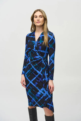 Print Wrap Dress