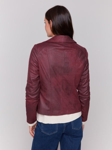 Faux Leather Moto Jacket