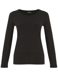 Long Sleeve Top - Charcoal