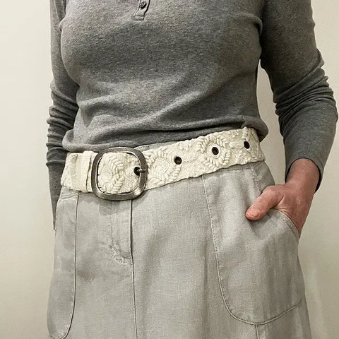 Wandering Clouds Embroidered Belt