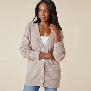 Marshmallow Button Cardigan