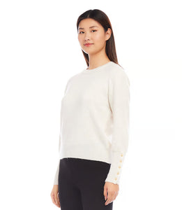 Button Sleeve Sweater