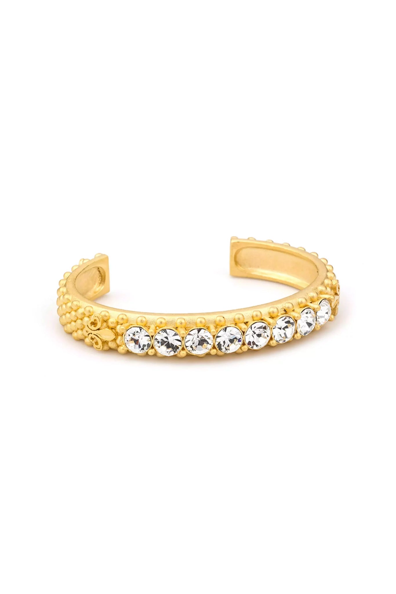 FDL Gold Bangle - Crystal