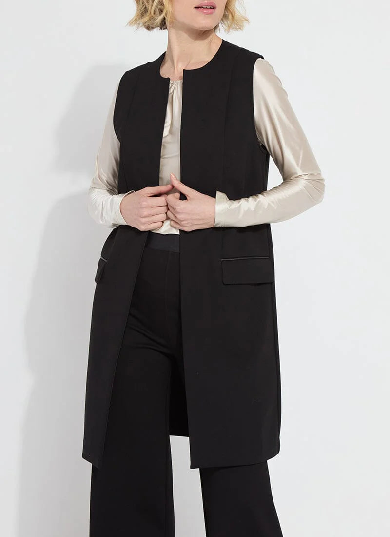 Denver Ponte Sleeveless Coat