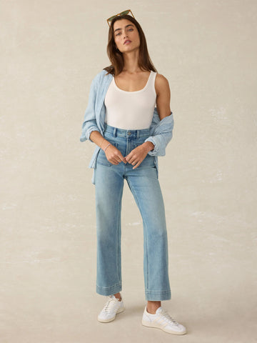 Stretch Terry Patch Pocket Ankle Pant