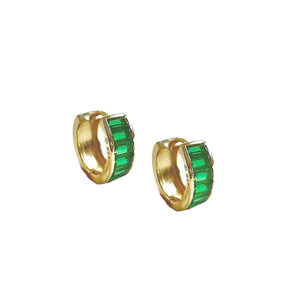 Peyton Emerald CZ Earrings