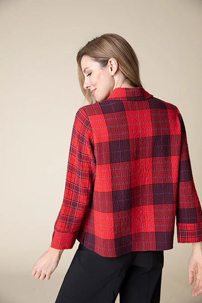 Girl Gone Plaid Mixed Pocket Shirt