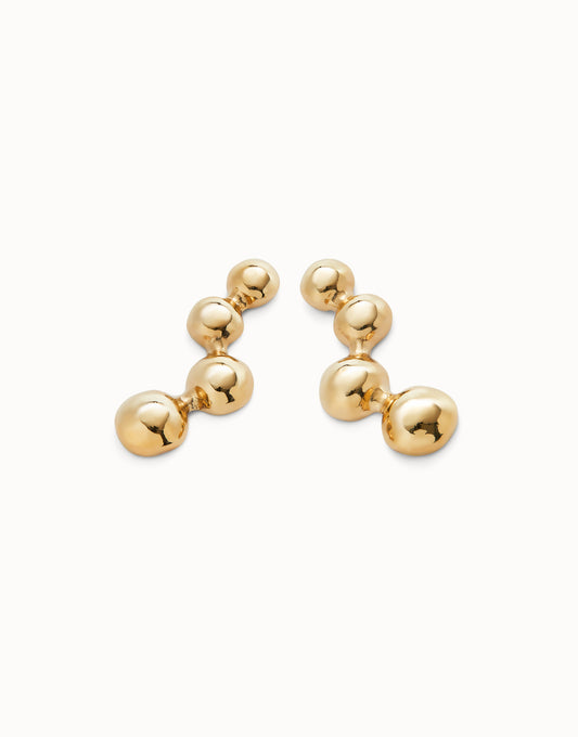 Ser Intrepida Earrings - Gold Bubble