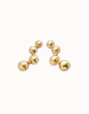 Ser Intrepida Earrings - Gold Bubble