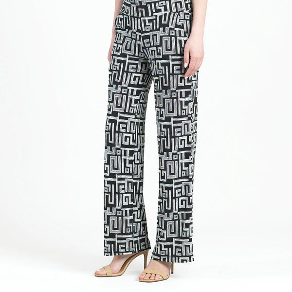 Textured Wide Leg Pocket Pant