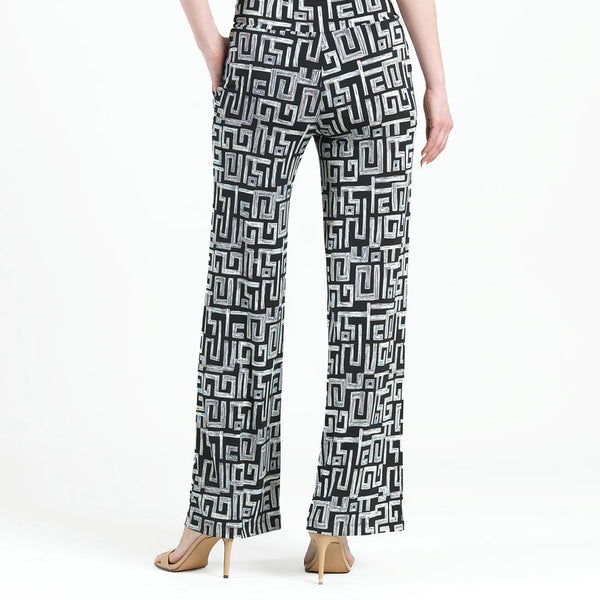 Textured Wide Leg Pocket Pant