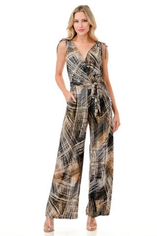 Surplice Culotte Jumpsuit