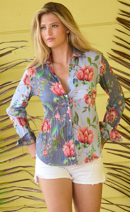 Crinkle Blouse - San Marco Mix