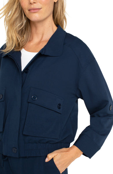 Utility Jacket With Cinch Hem