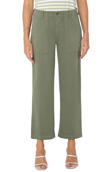 Cargo Crop Wide Leg Pant