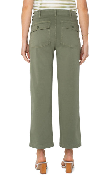 Cargo Crop Wide Leg Pant