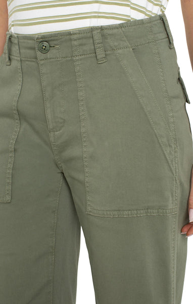 Cargo Crop Wide Leg Pant