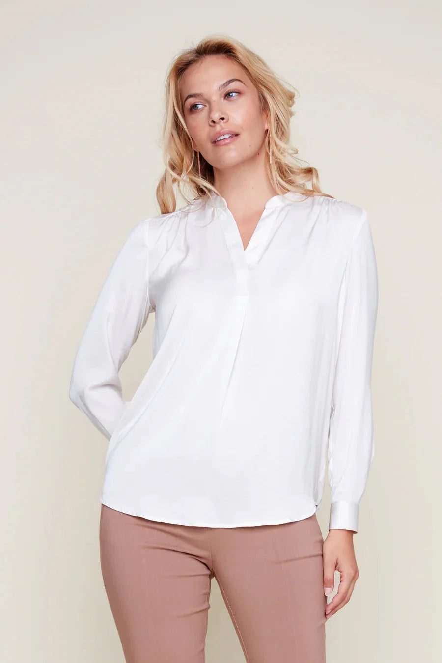 Split Neck Airflow Blouse