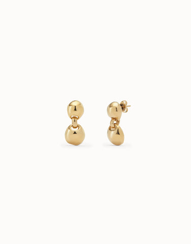 Ser Intrepida Earrings - 2 beads gold