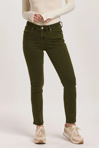 Blaire Mid-Rise Slim Straight Jeans