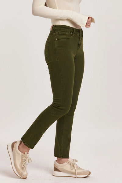 Blaire Mid-Rise Slim Straight Jeans