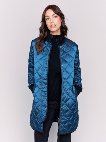 Long Quilted Puffer Jacket