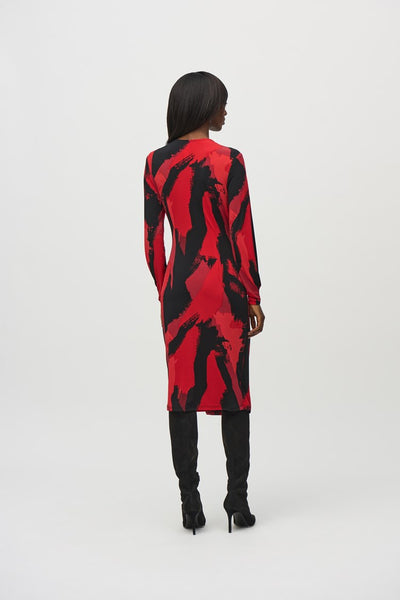 Print Wrap Dress