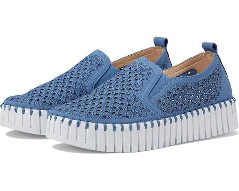 Tulip Platform Perforated Tennis Shoe