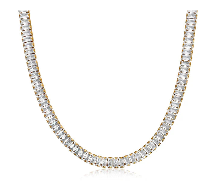 Shayna Baguette Necklace