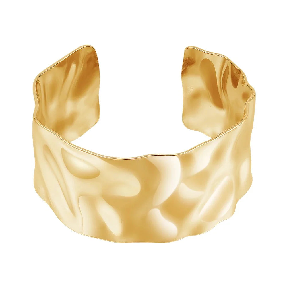 Shira Hammered Gold Cuff