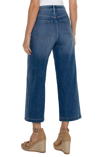 Stride Wide Leg Jean with Side Seam Detail