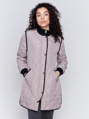 Long Quilted Puffer Jacket