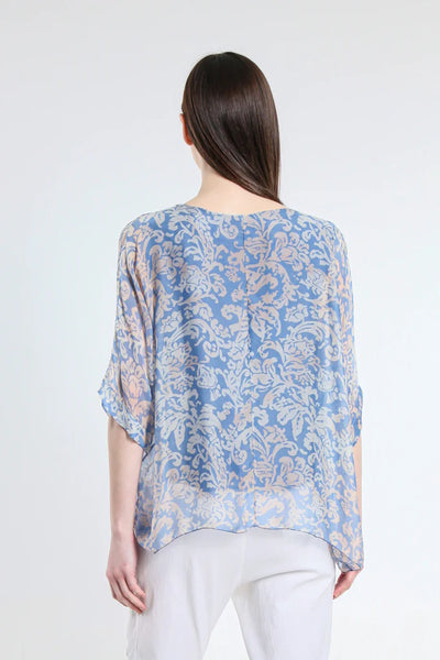 Marjorie Tropic Delight 3/4 Sleeve Slim Kaftan