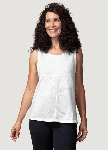 Cotton Pebble Pieced Tank